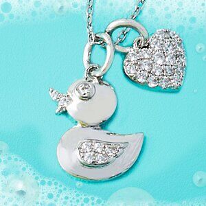 Rubber Ducky Heart  Necklace - Charmed Aroma 2021